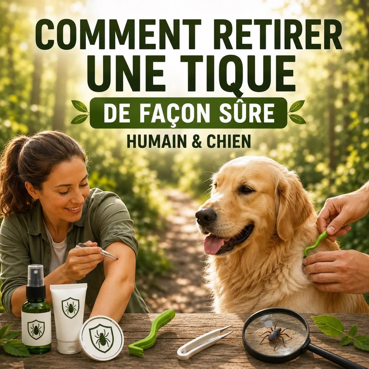 Comment retirer une tique de façon sûre (chien & humain) ?