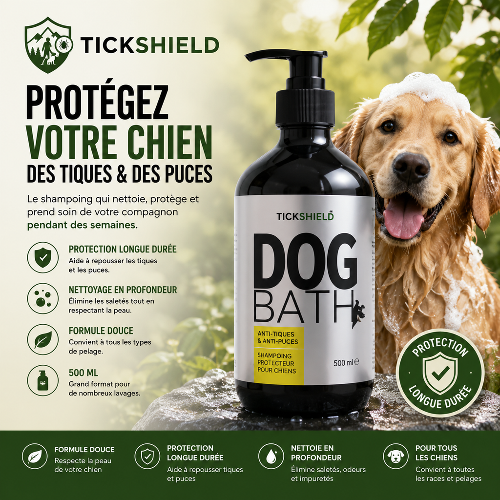 shampooing chien TickShield