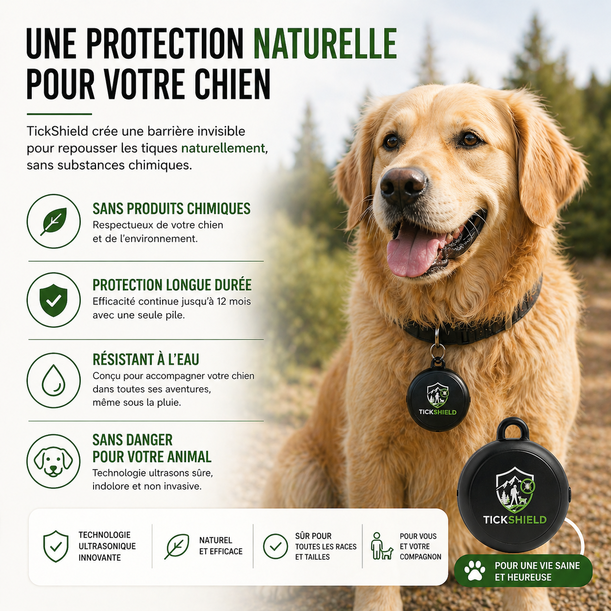 TickShield Pet – Protection pour votre chien