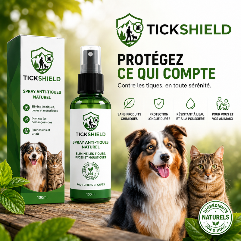Spray anti-tiques Humain/Chien TickShield