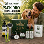 Pack Duo Homme & Chien – Protection Anti-Tiques Complète TickShield