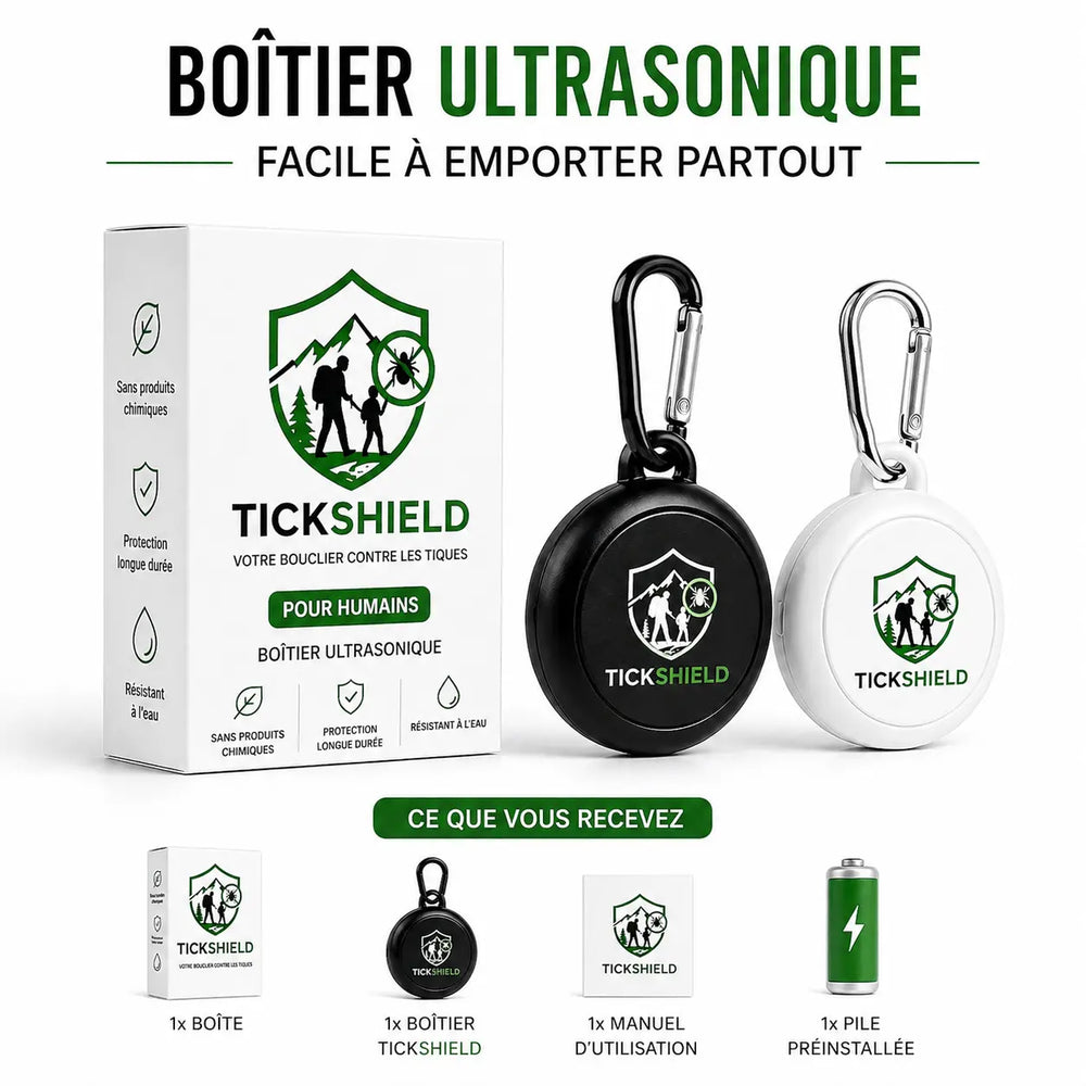 TickShield – Protection personnelle anti-tiques TickShield